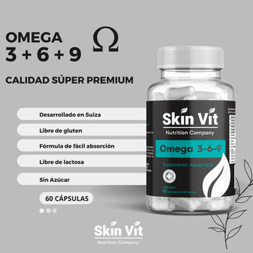 Myo & D-chiro Inositol + Omega 3-6-9: Skin Vit Súper Premium