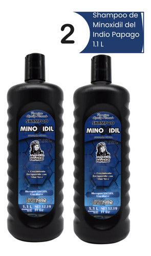 2 Pack Shampoo Minoxidil Para Crecimiento De Cabello