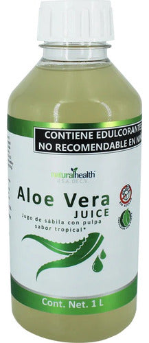 Jugo Aloe Vera Tropical Y Pulpa De Sabila 1l Sin Azucar