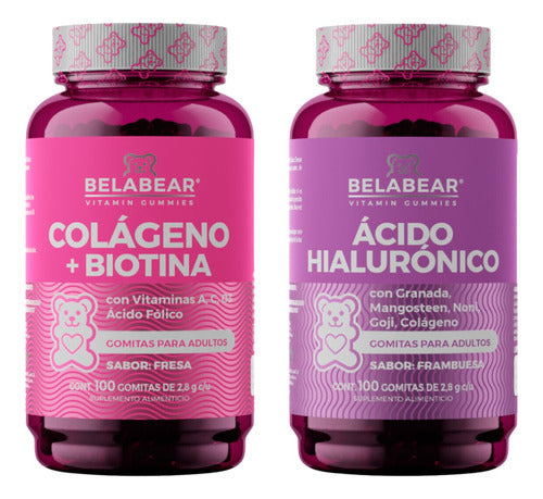 Belabear Acido Hialuronico + Colageno Biotina 200 Gomitas