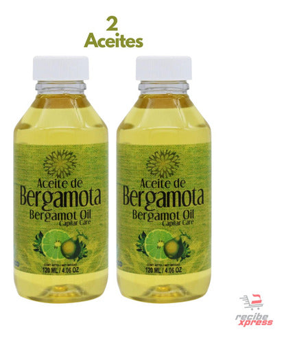 2 Piezas Aceite De Bergamota 120 Ml Barba,bigote Y Cabello