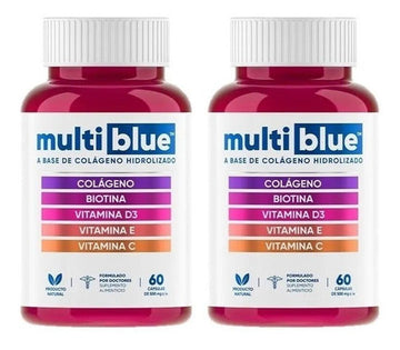 2 Pack Colageno Hidrolizado 120 Capsulas - Multiblue
