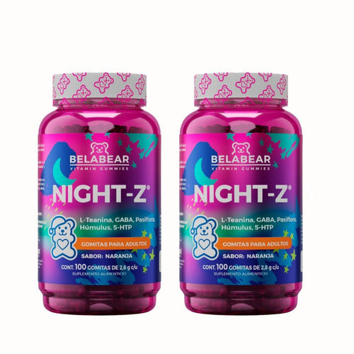 Pack 2 Belabear Night Z Para Dormir 200 Gomitas
