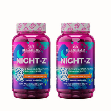 Pack 2 Belabear Night Z Para Dormir 200 Gomitas