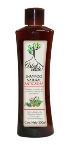 Shampoo Anticaida Natural 500 Ml Arbol Verde