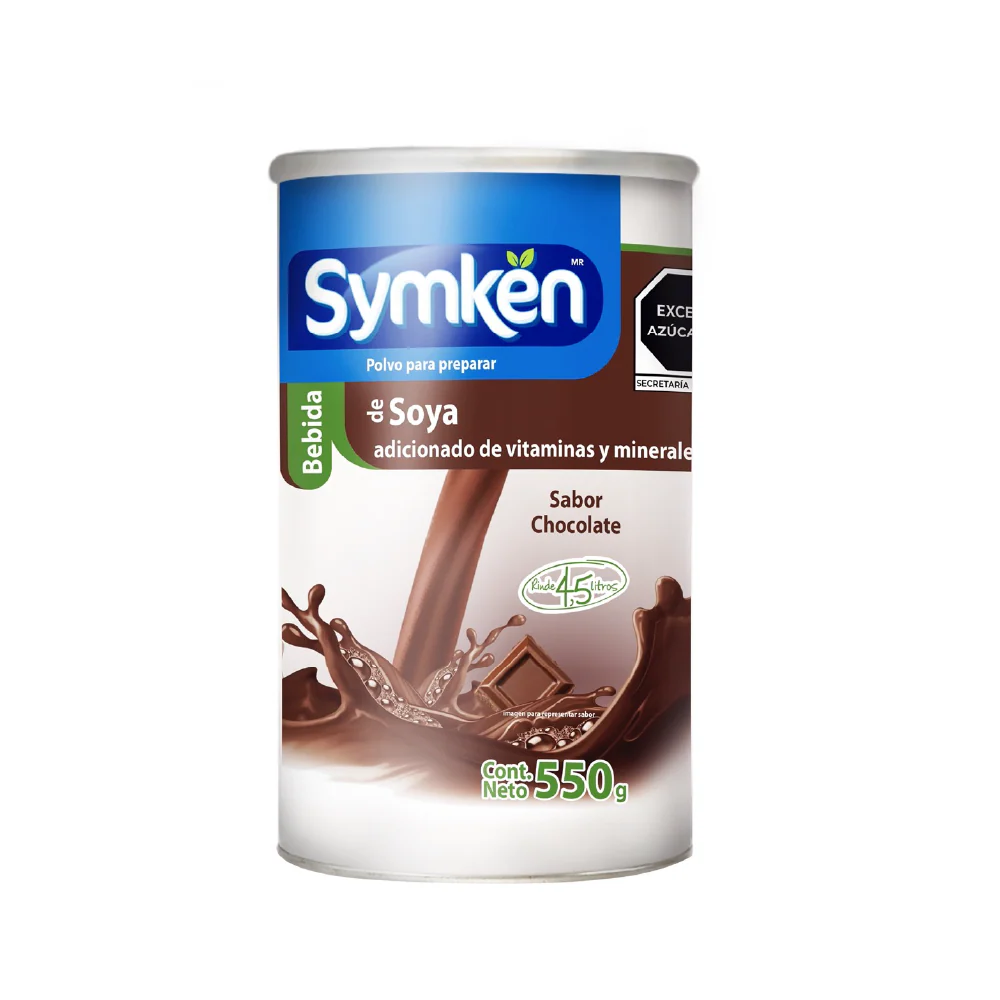 Bebida De Soya Chocolate 550 G Symken sabor Chocolate