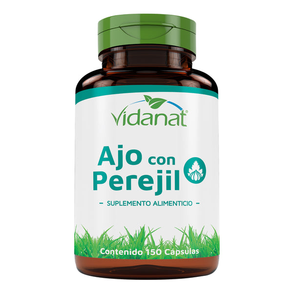 Ajo Con Perejil 150 Cáspsulas Vidanat Sabor Sin Sabor