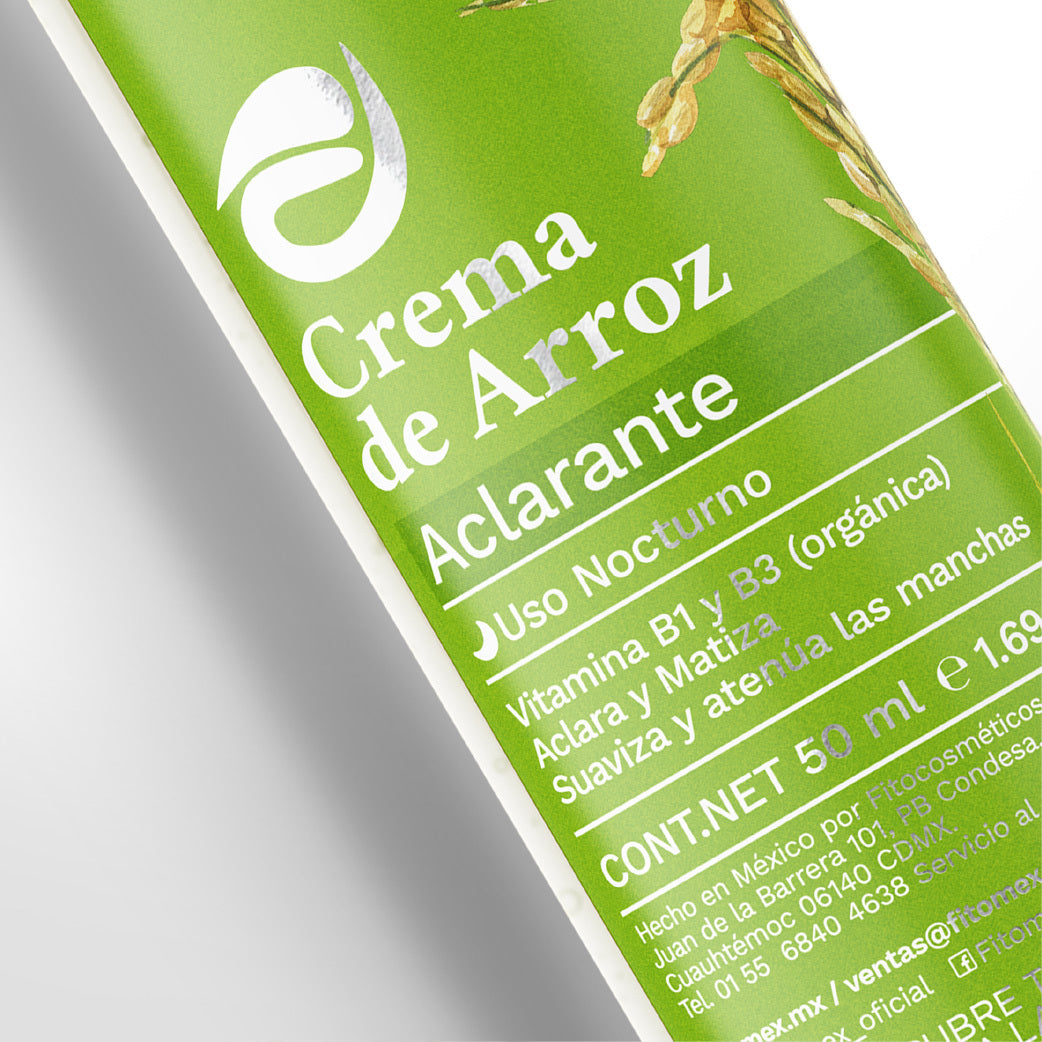 Crema Facial de Arroz Fitomex 50 mL