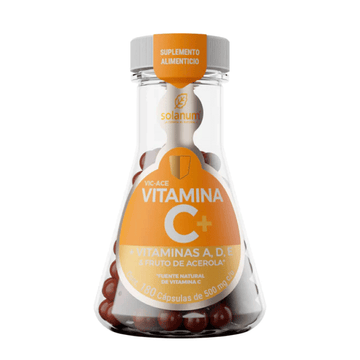 Vitamina C Vitamina A,d,e, 180 Cáps Solanum