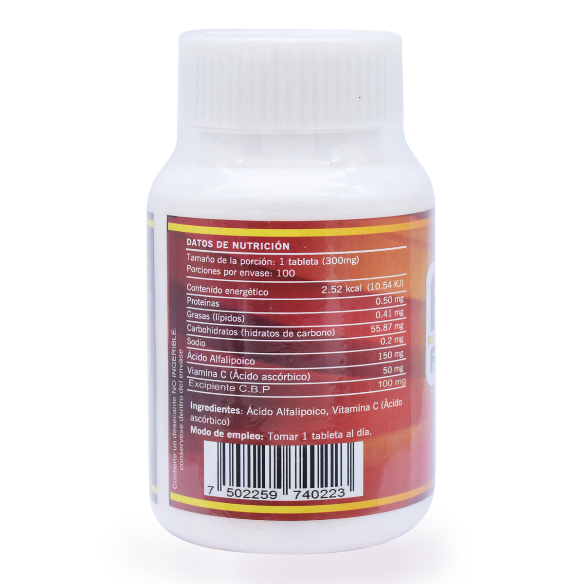 Acido Alfa Lipoico Gnopharma 100 Tabletas