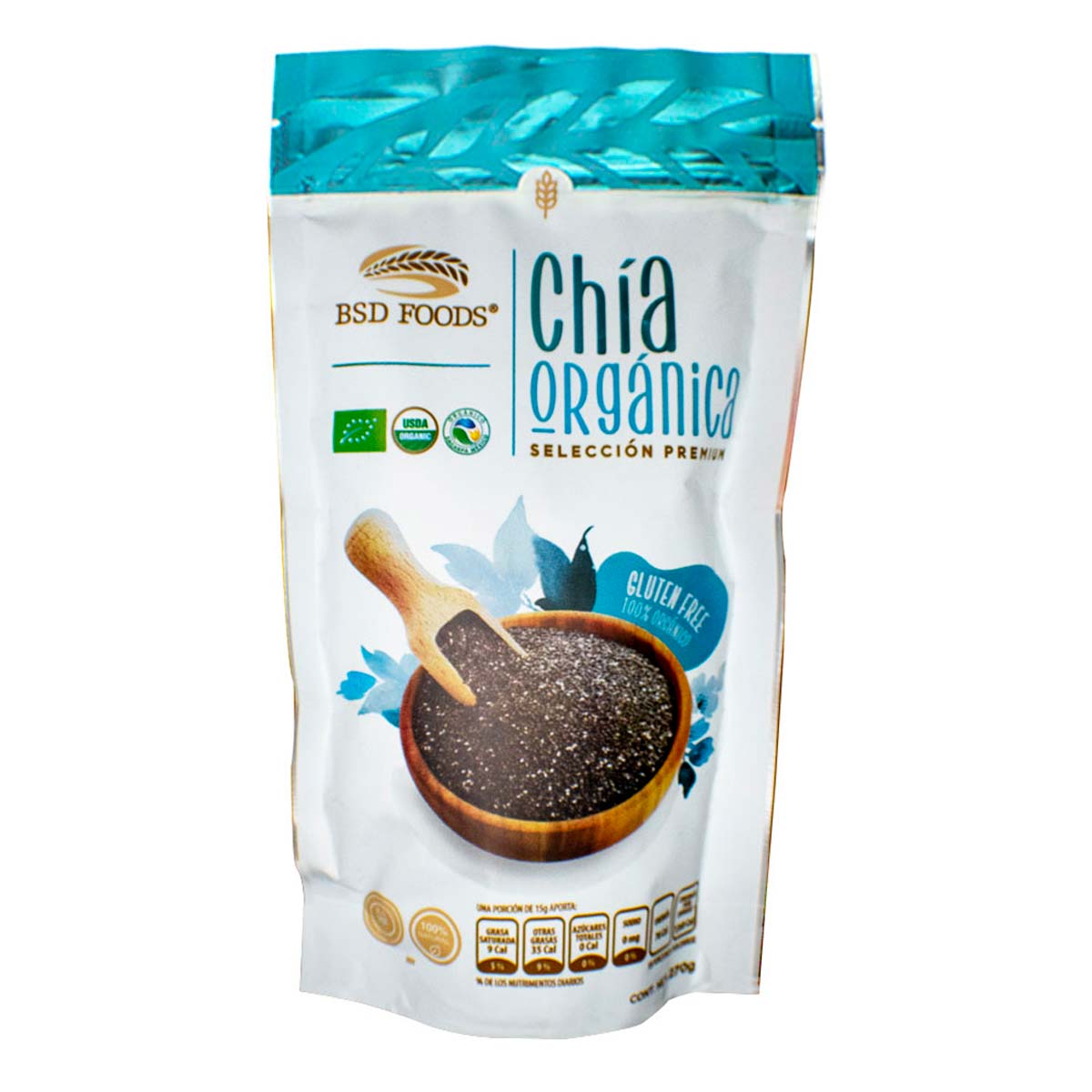 CHIA ORGANICA 270 G BSD FOODS