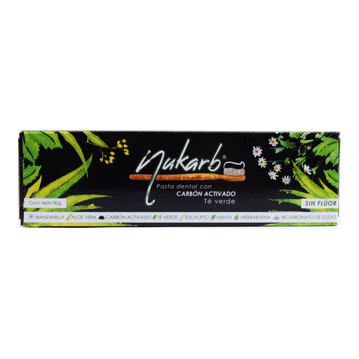 Pasta Dental Con Carbon Activado 90 G Nukarb