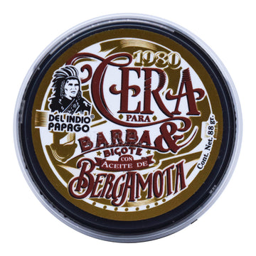 Cera Para Barba Y Bigote Con Bergamota Indio Papago 88 g