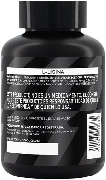 Post entreno L-Lisina 90 Cápsulas 45 porciones