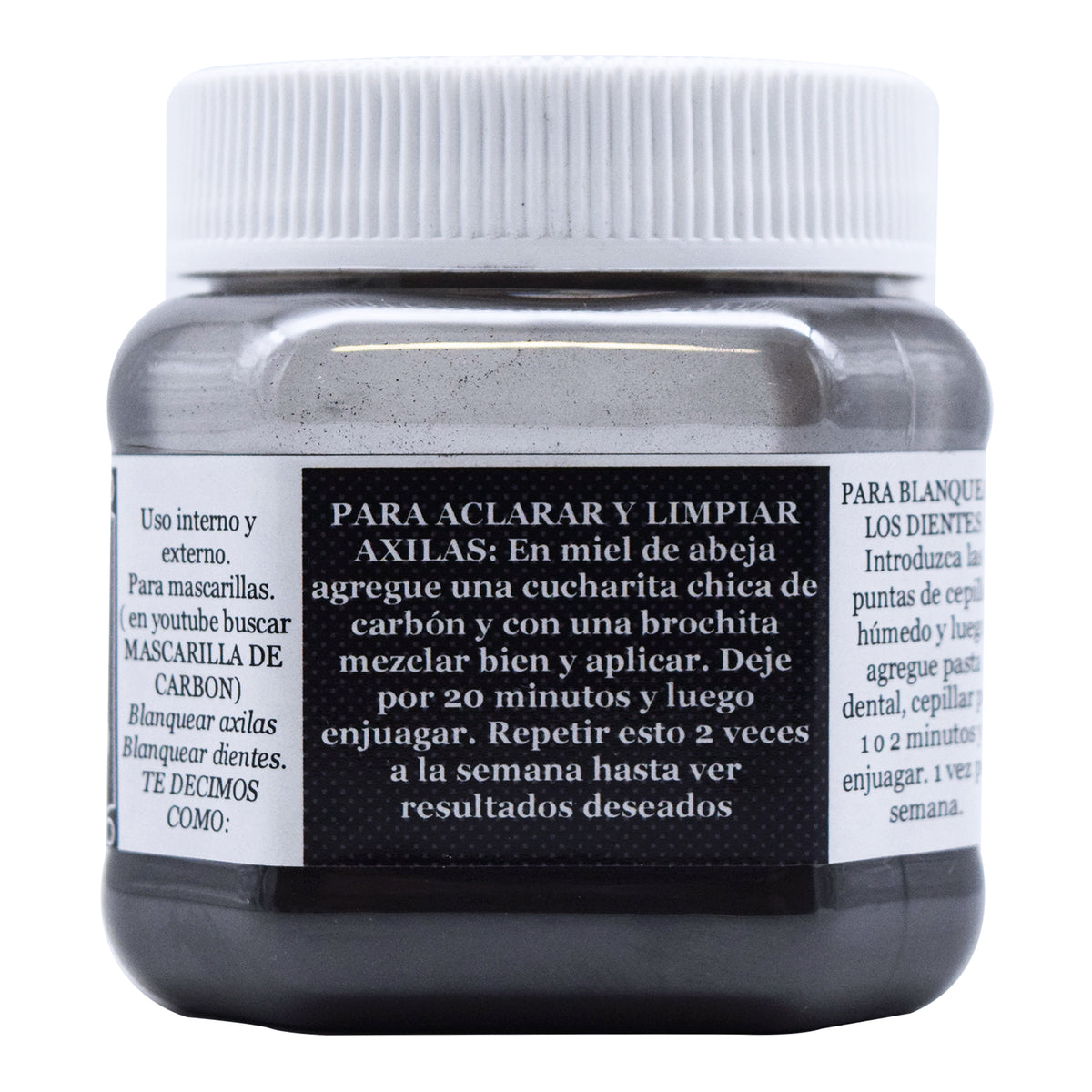 Carbón Activado De Coco  La Herbonaturista 50 g