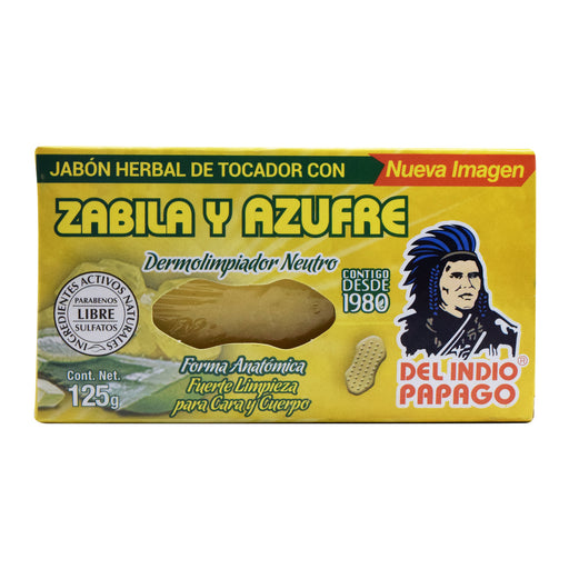 Jabon De Sabila Y Azufre 125 G Del Indio Papago