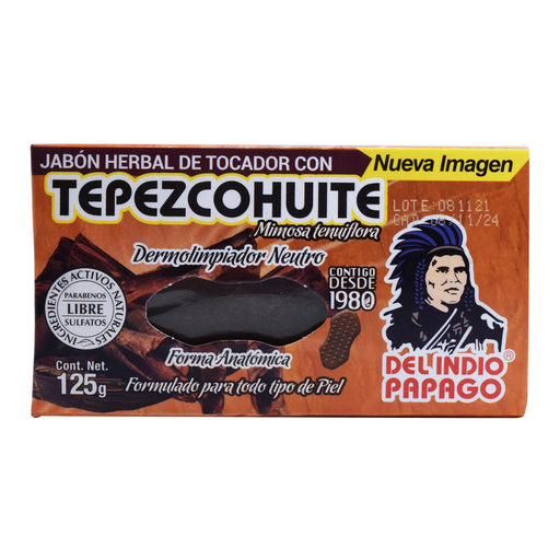 Jabon Neutro Tepezcohuite 125 G Del Indio Papago