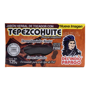 Jabon Neutro Tepezcohuite 125 G Del Indio Papago