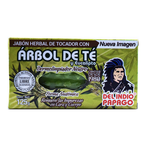 Jabon De Arbol De Te 125 G Del Indio Papago