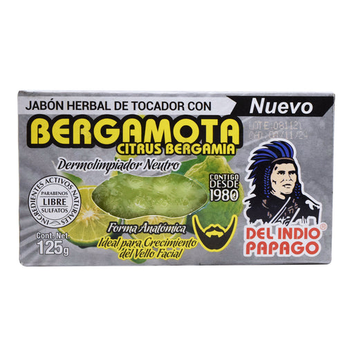 Jabon Neutro Con Bergamota 125 G Del Indio Papago