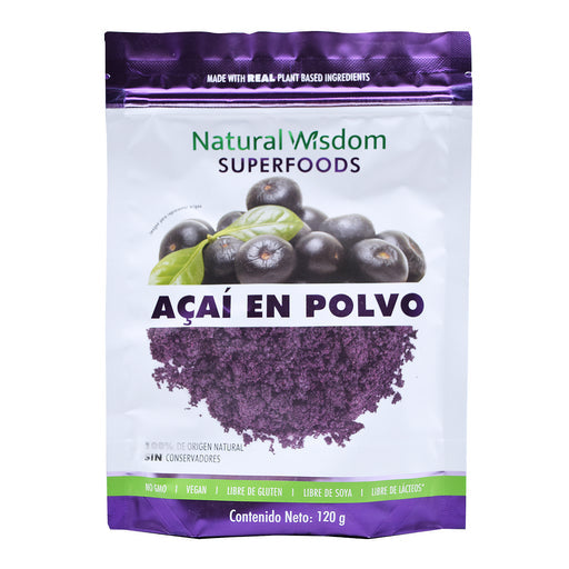 Acai En Polvo 120 G Natural Wisdom
