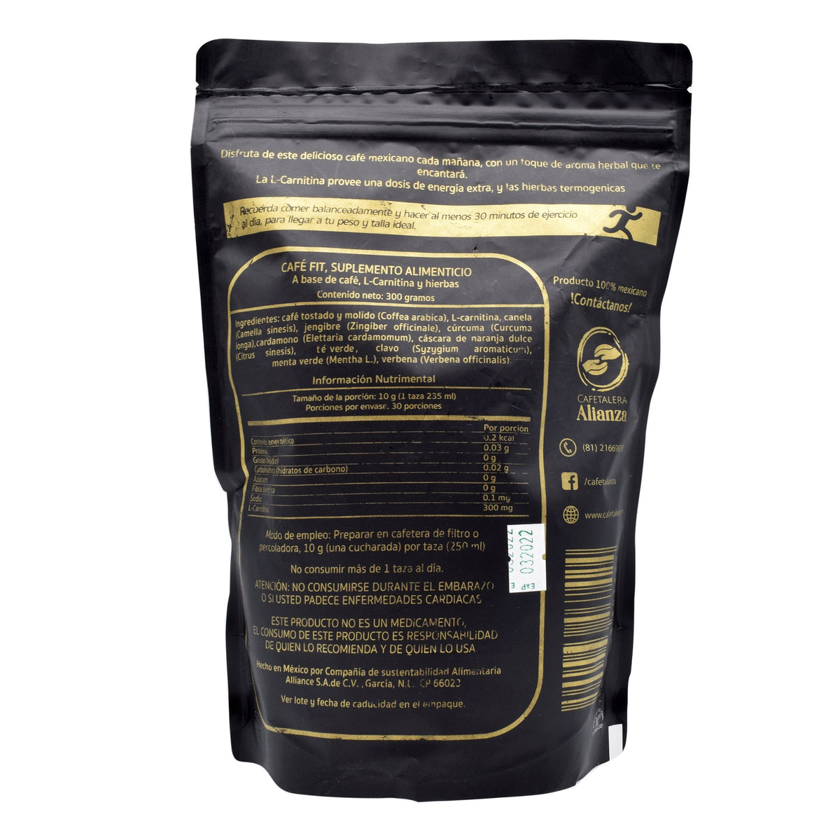 CAFE FIT CON L CARNITINA Alianza 300 g
