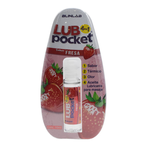 Lubricante 4 En 1 Sabor Fresa 10 Ml Blinlab