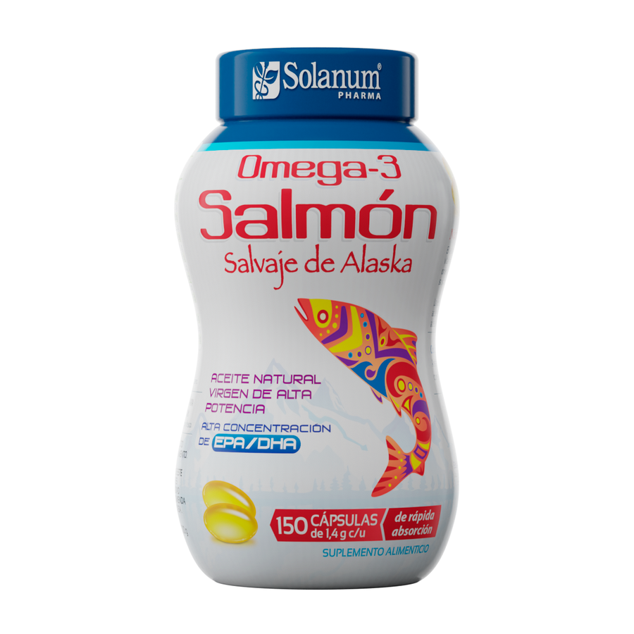 Omega 3 Salmon de Alaska Solanum 150 Cápsulas