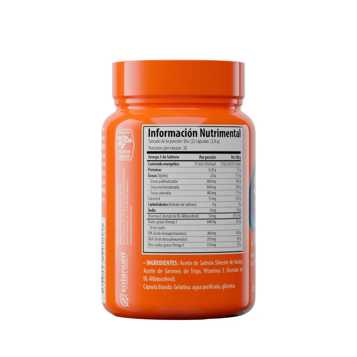 Omega 3 Y Vitamina E  Solanum 60 Capsulas