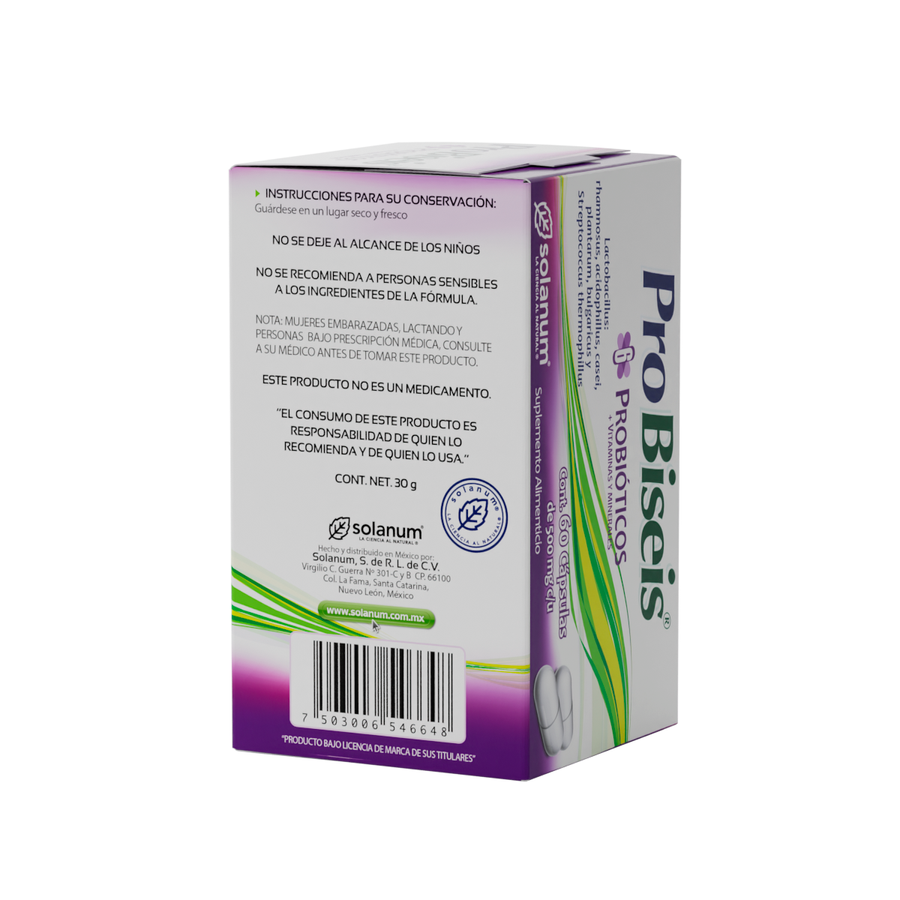 Probiseis Probióticos + Vitaminas y Minerales 60 Cápsulas