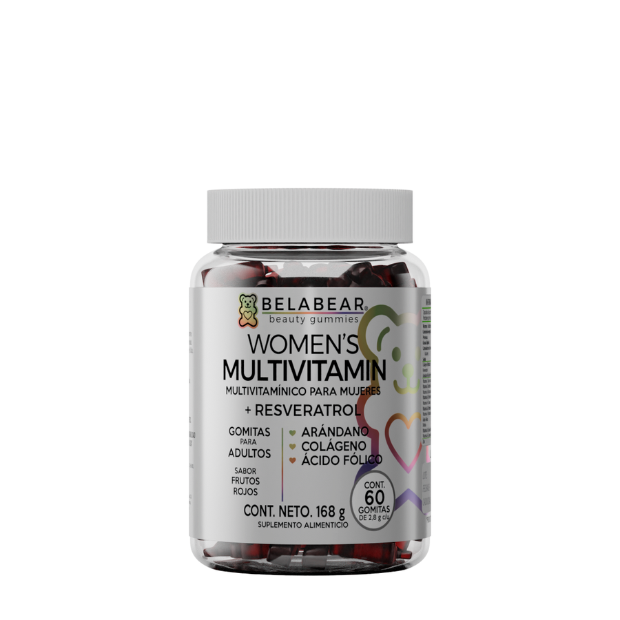Multivitaminico P/mujeres Belabear Frutos Rojos 60 Gomitas