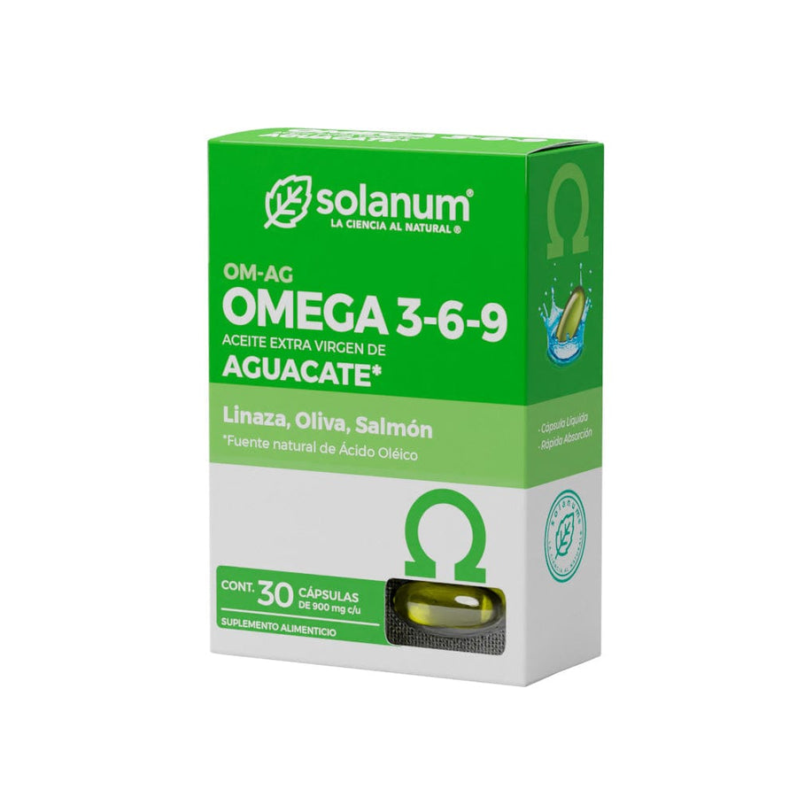 OMEGA 3-6-9 Aguacate Solanum 30 Cápsulas