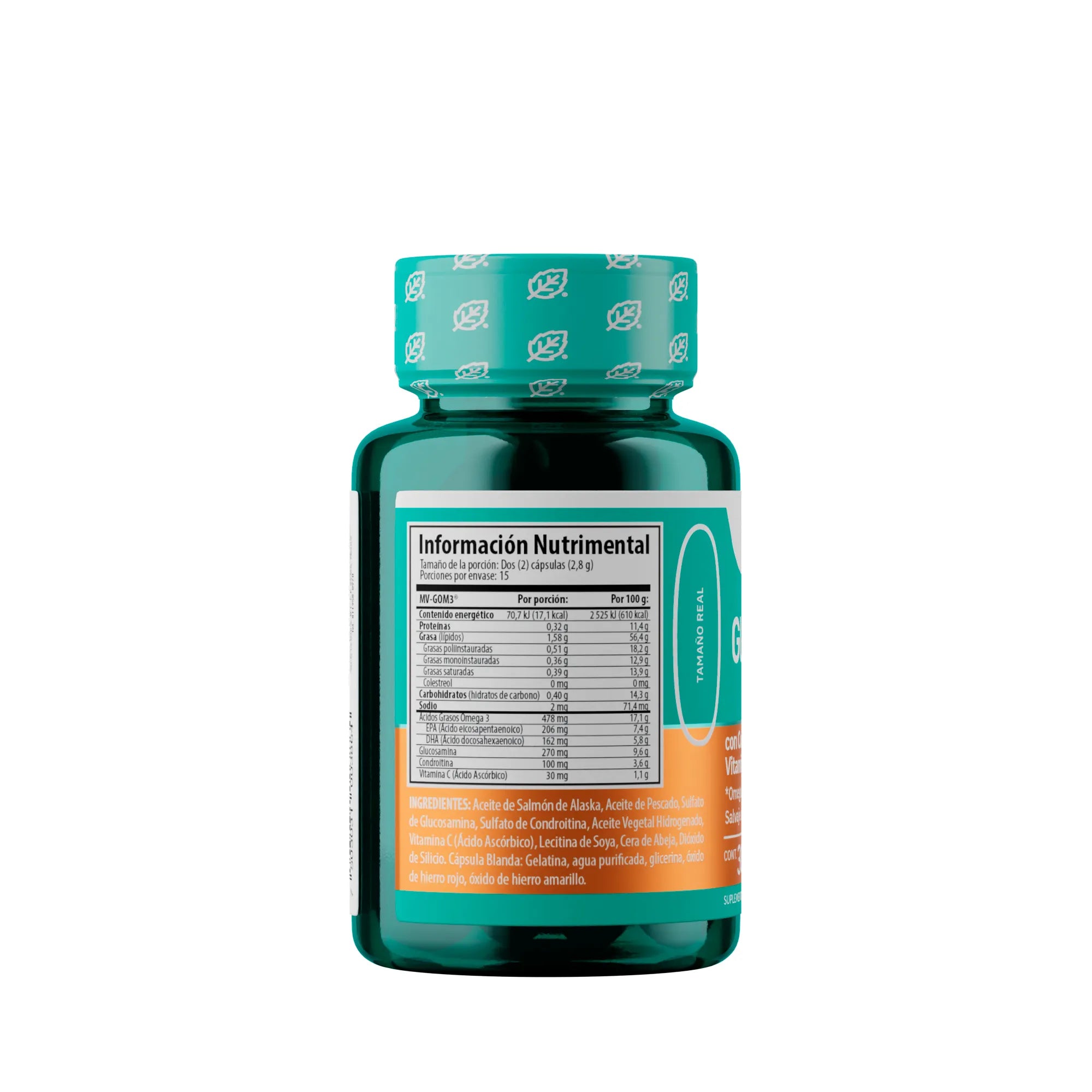 (Mv-Gom3®) Glucosamina + Omega 3 Solanum 30 Cápsulas