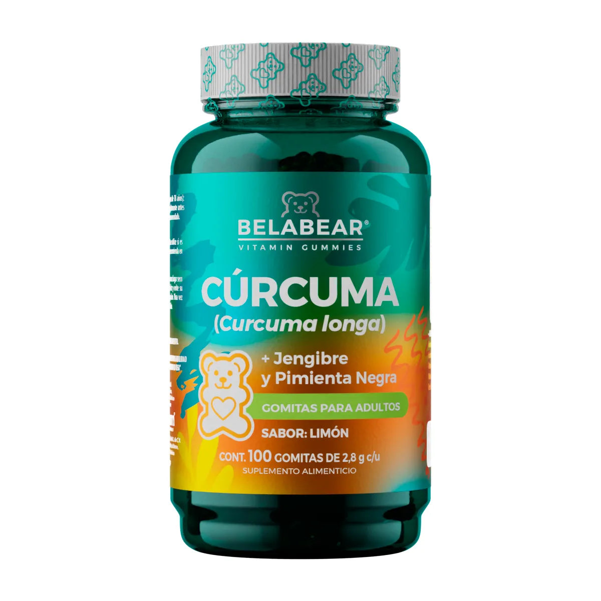 Cúrcuma + Jengibre Belabear 100 Gomitas