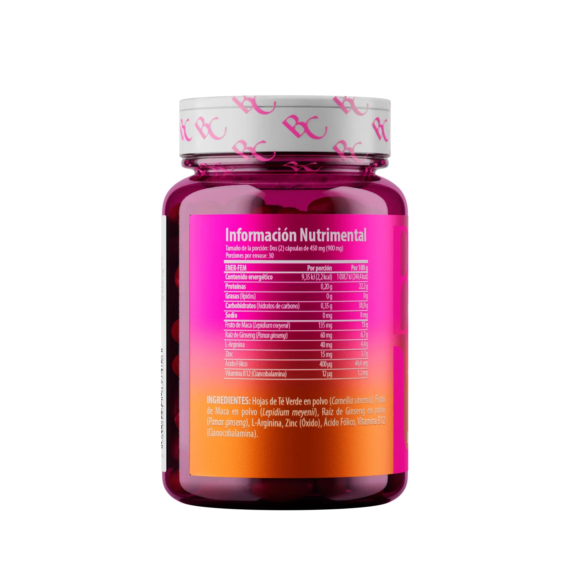 Belacaps Vitamina B12 + L-Arginina Solanum 60 Cápsulas