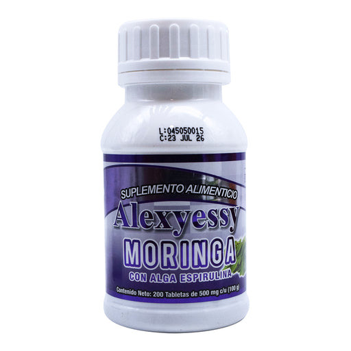 Moringa Con Espirulina 200 Capsulas Alexyessy Natural