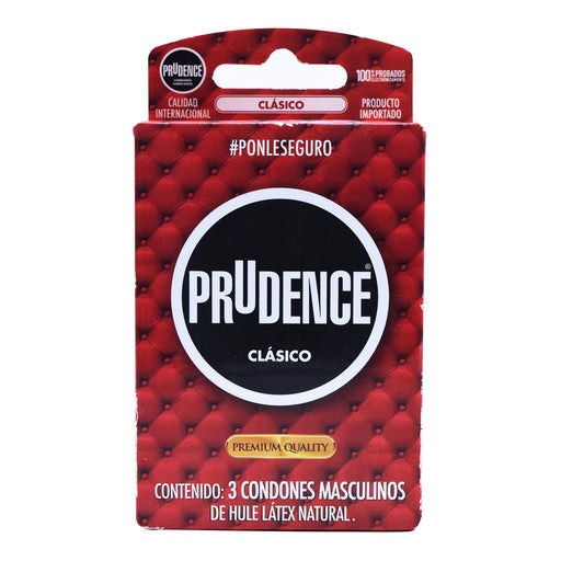 Condones Prudence Clasico 3 Pzas Prudence