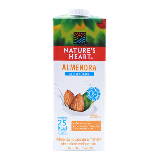 Bebida De Almendra Sin Azucar 946 Ml Nature´S Heart