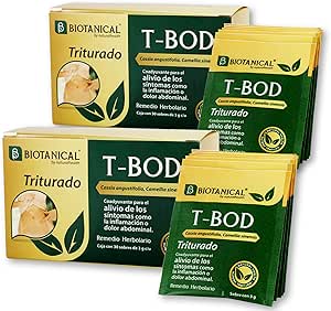 BIOTANICAL - T-BOD de Hoja Sen y Té Verde. 2 Cajas con 30 sobres de 3 gr c/u. (2)