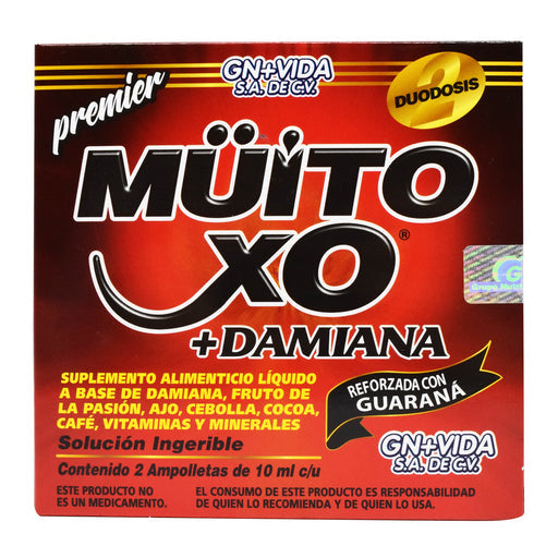 Muito Cxo Damiana 2 Amp 10 Ml Gn + Vida