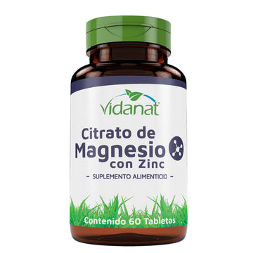 Citrato De Magnesio Con Zinc 60 Tab Vidanat