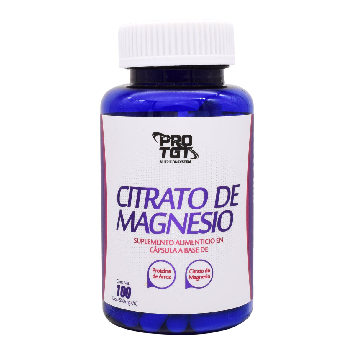 Citrato De Magnesio 100 Cápsulas Protgt Apto Veganos Sin Sabor