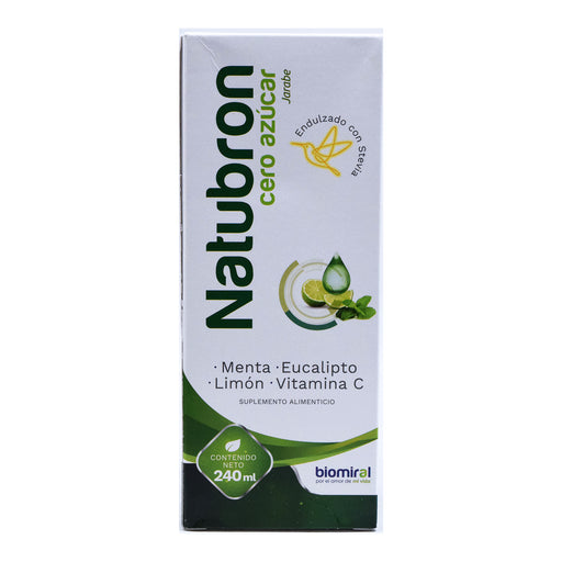 Jarabe Natubron Sin Azucar 240 Ml Biomiral
