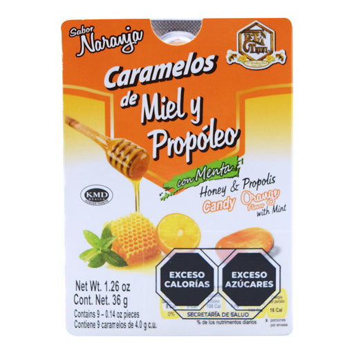 Caramelo De Propoleo Sabor Naranja 36 G La Tia Trini