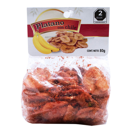 Hojuelas De Platano Enchilado  80 G Crazy Flavor