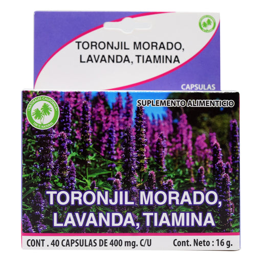 Toronjil Morado 40 Capsulas Naturales California
