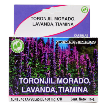 Toronjil Morado 40 Capsulas Naturales California