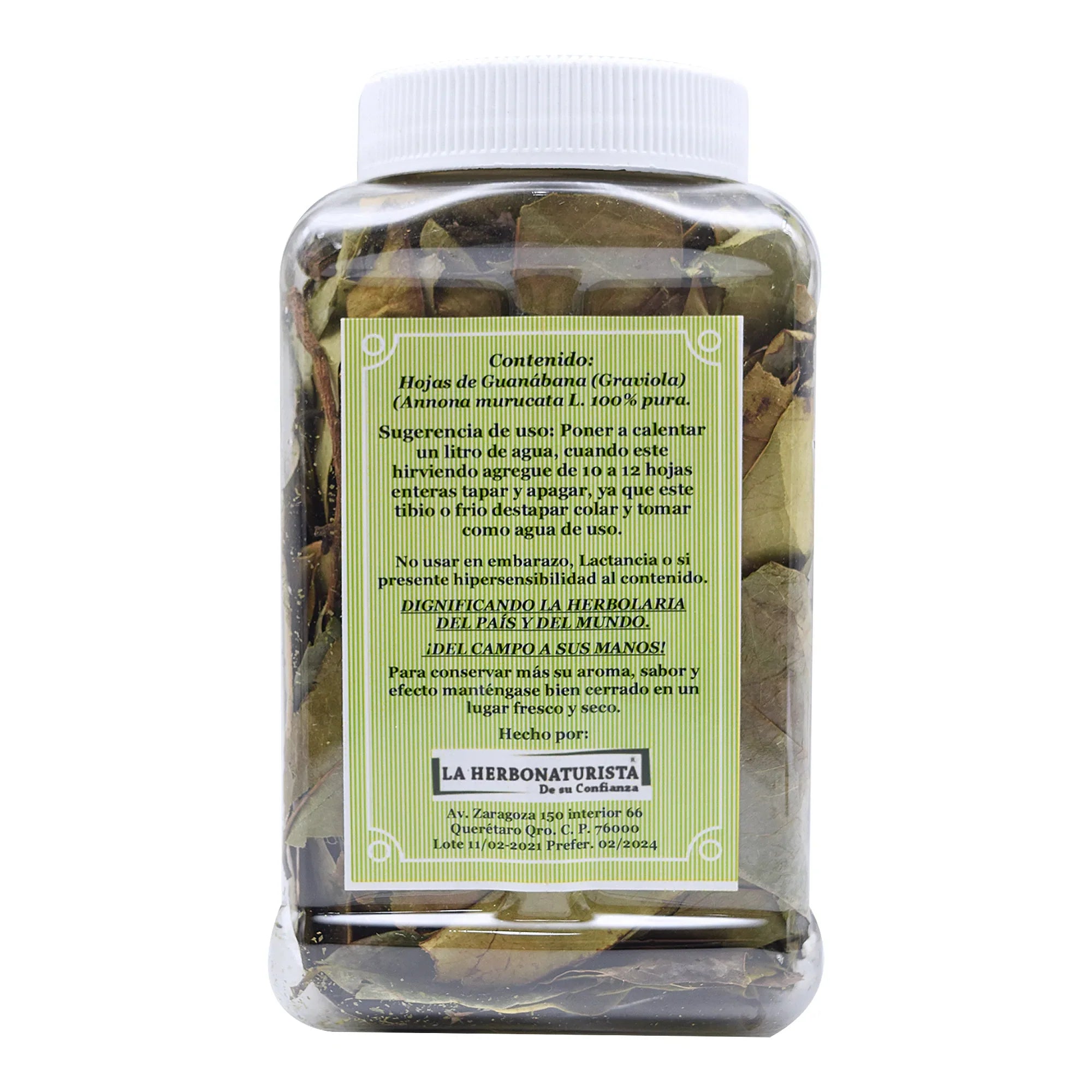 Guanabana Hojas 50 Grs Naturales