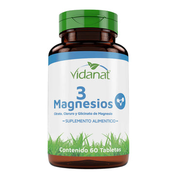 3 Magnesios Vidanat 60 Tabletas