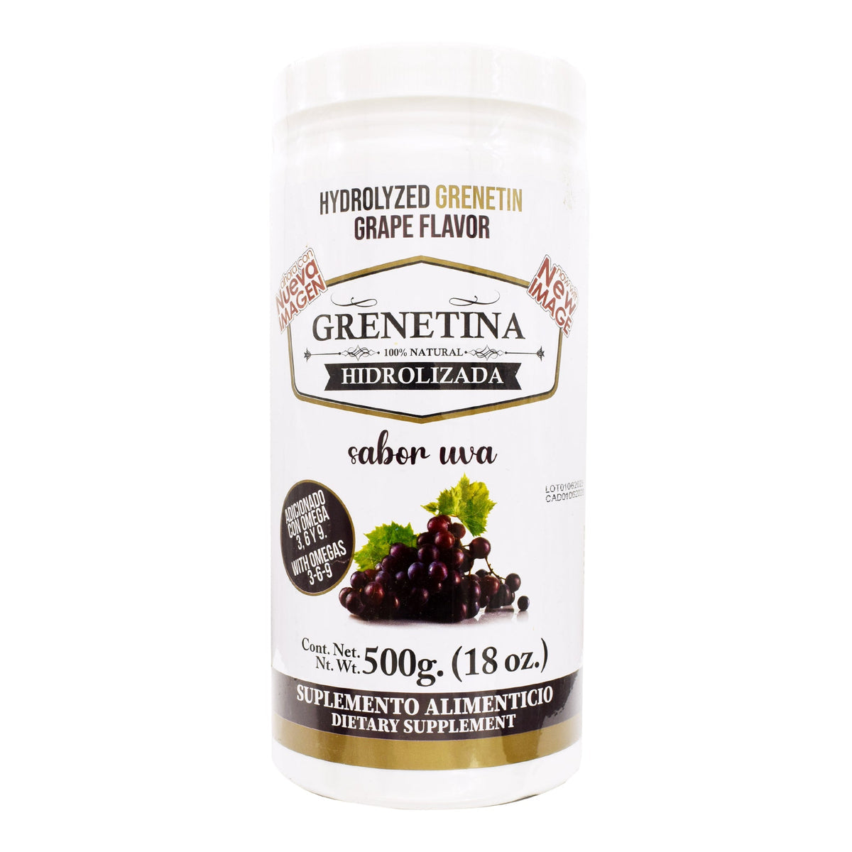 Grenetina Hidrolizada Sabor Uva 100% Natural 500g Pretty Bee